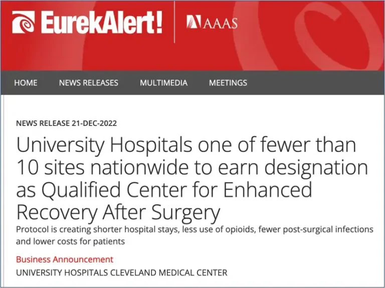 Businnes announcement from University Hospitals Cleveland Medical Center