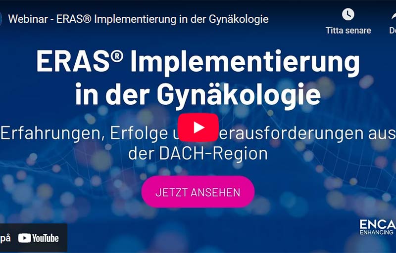 Webinar – ERAS® Implementation in Gynecology (German webinar with subtitles available)