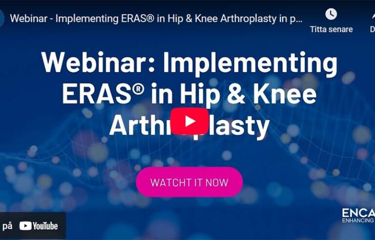 Webinar implementing eras in hip knee arthroplasty in parts
