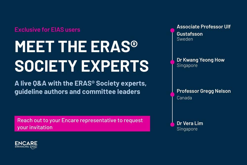 Invitation to Meet the ERAS® Society Experts